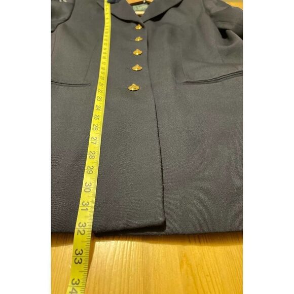 Lauren Ralph Lauren Wool Blazer Vintage black with Gold Buttons Women 14 - Picture 5 of 12